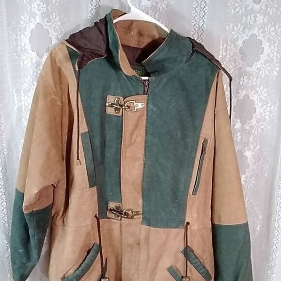 VTG Original 100 % Leather Sportswear International Jacket MadeInMexico unisex L - Picture 5 of 16